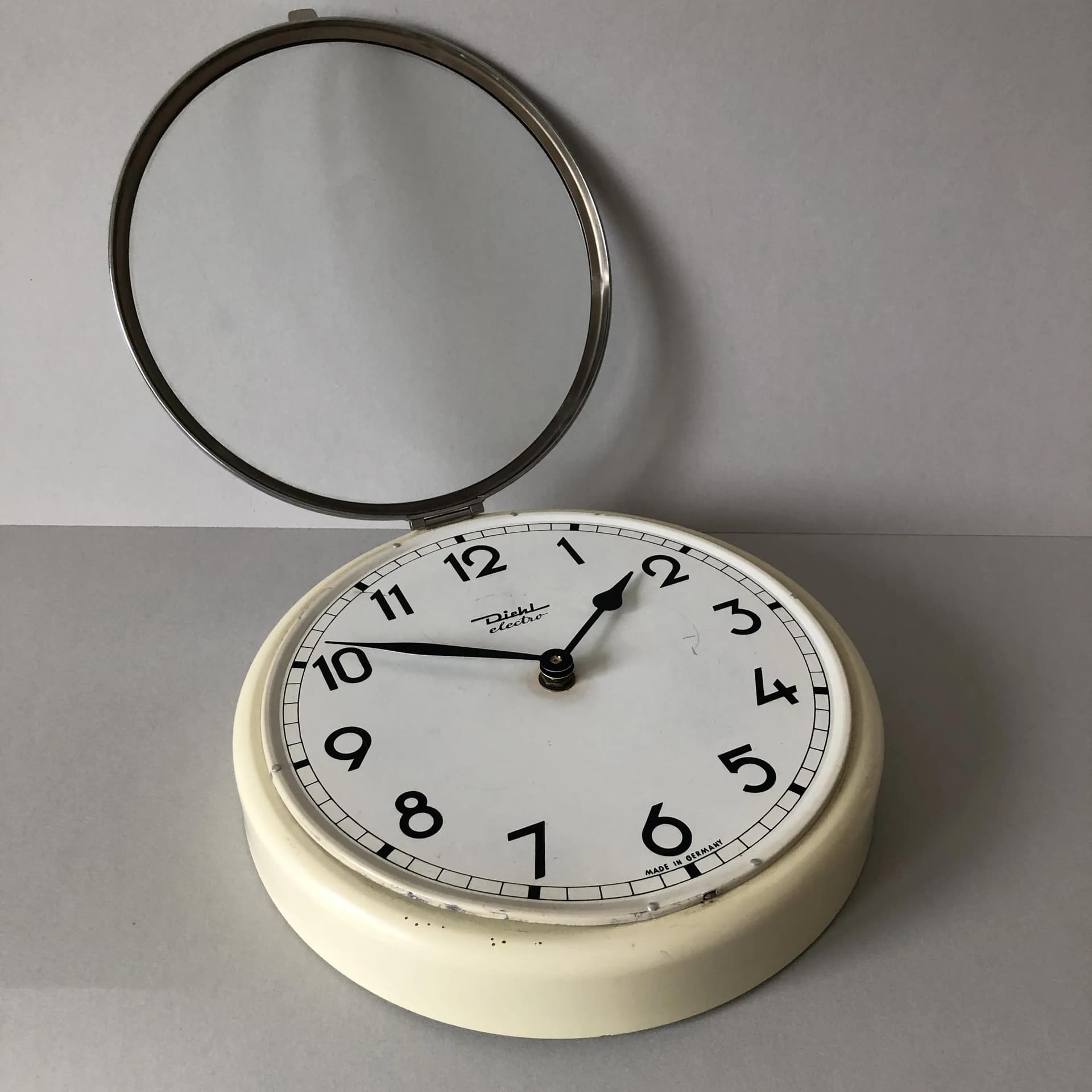 Chrome Wall Clock, Diehl, Germany, 1970s - 24189