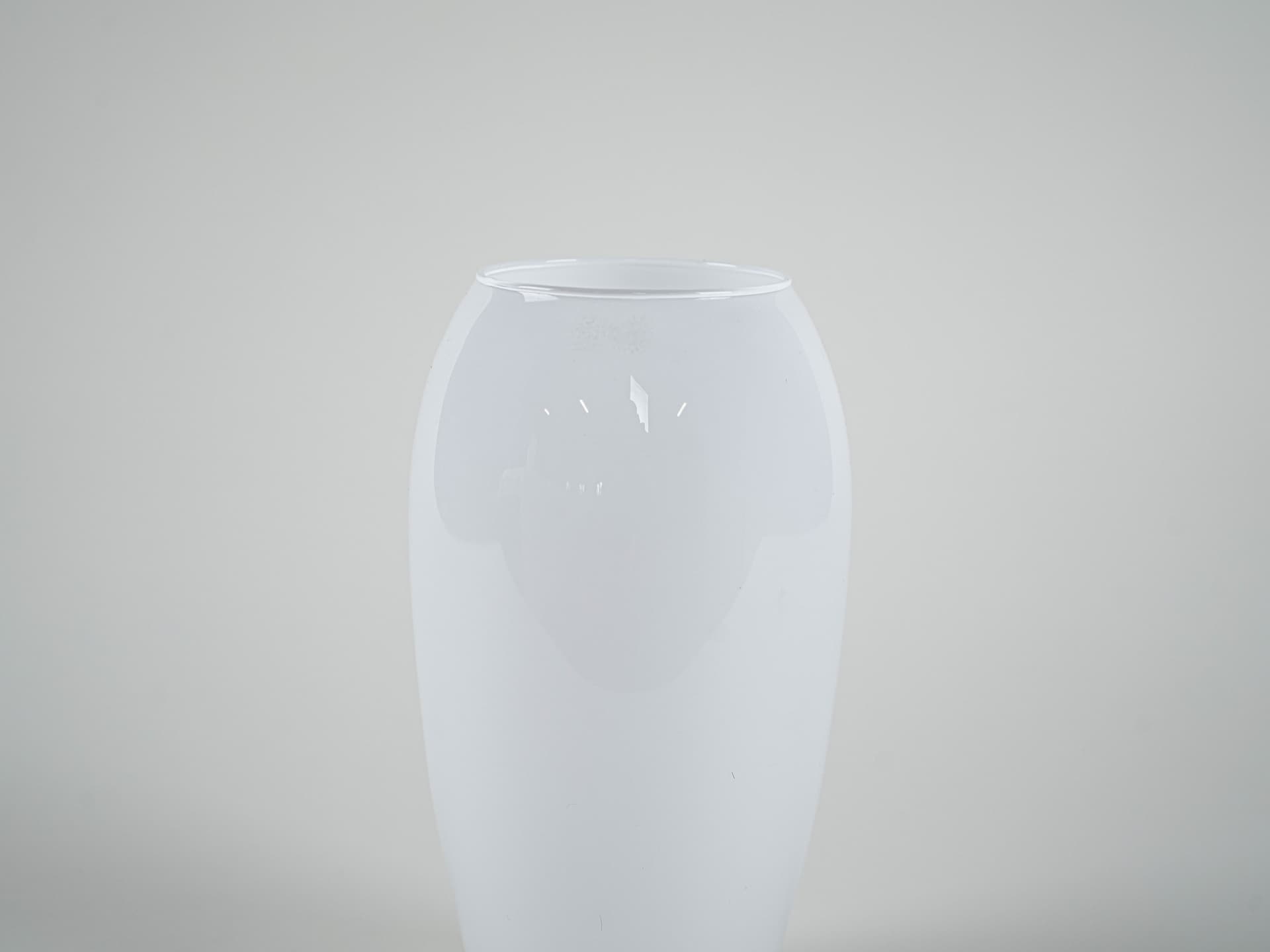 Wazon, biały, szkło, Dania, lata 70. - 321193
