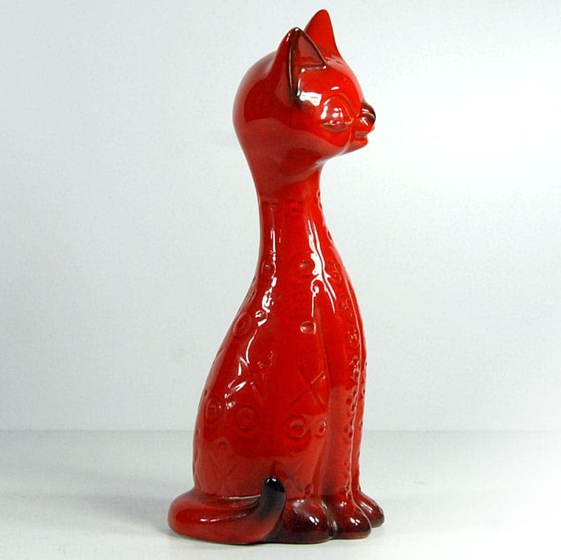 Money box, red ceramic, Jema Holland, Netherlands, 1970s. - 321715