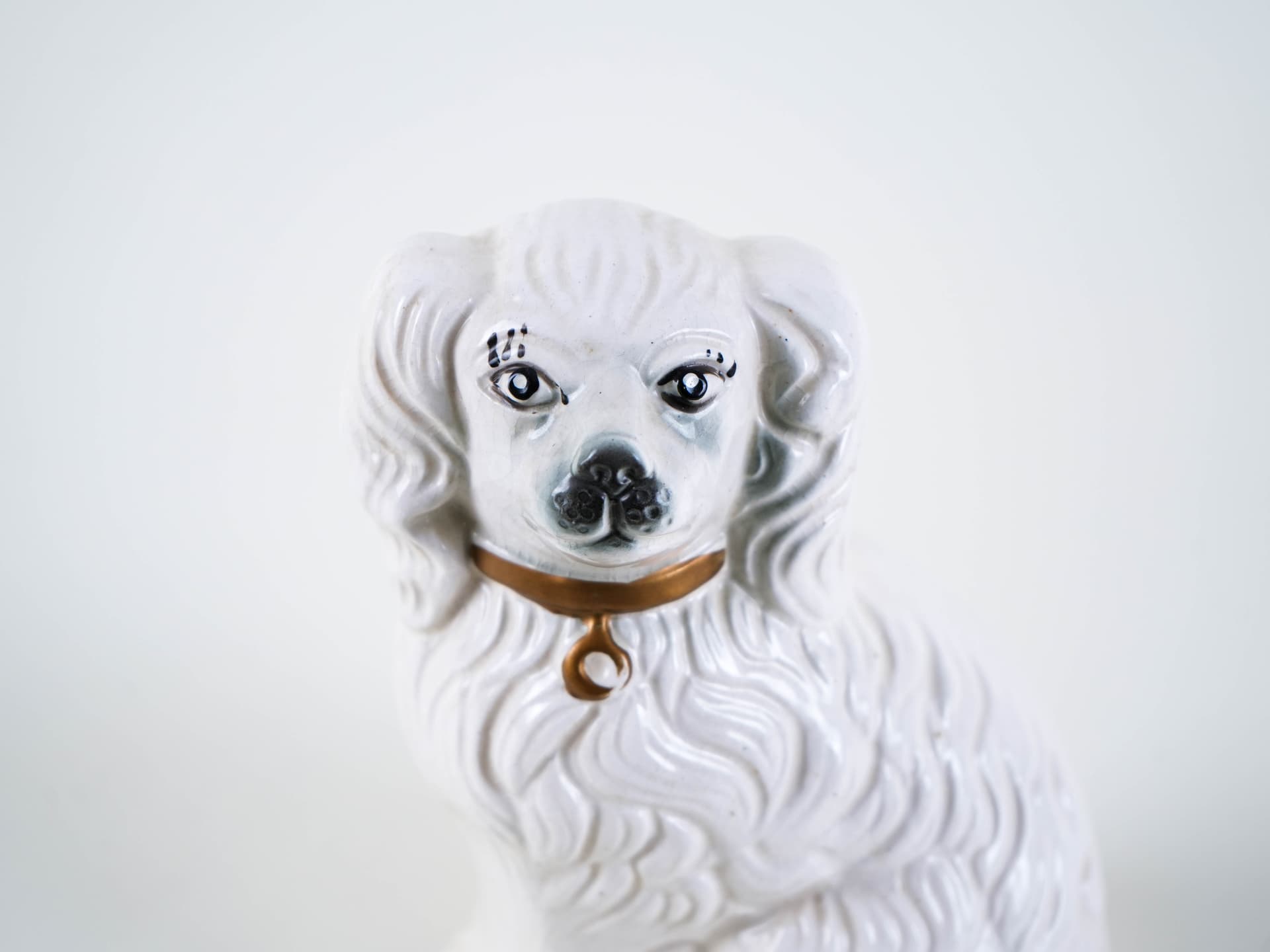 Dog figurine, white porcelain, Beswick England, United Kingdom, 1960s. - 321246