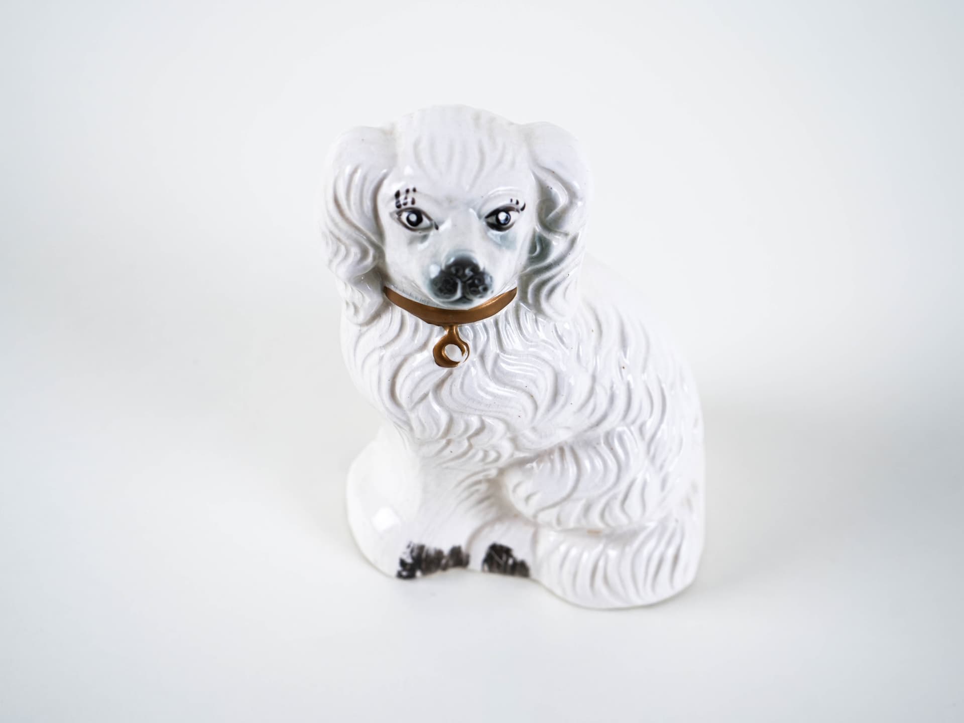 Dog figurine, white porcelain, Beswick England, United Kingdom, 1960s. - 321244