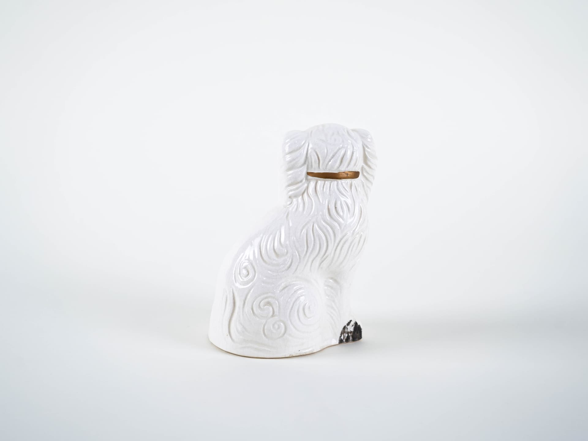 Dog figurine, white porcelain, Beswick England, United Kingdom, 1960s. - 321249