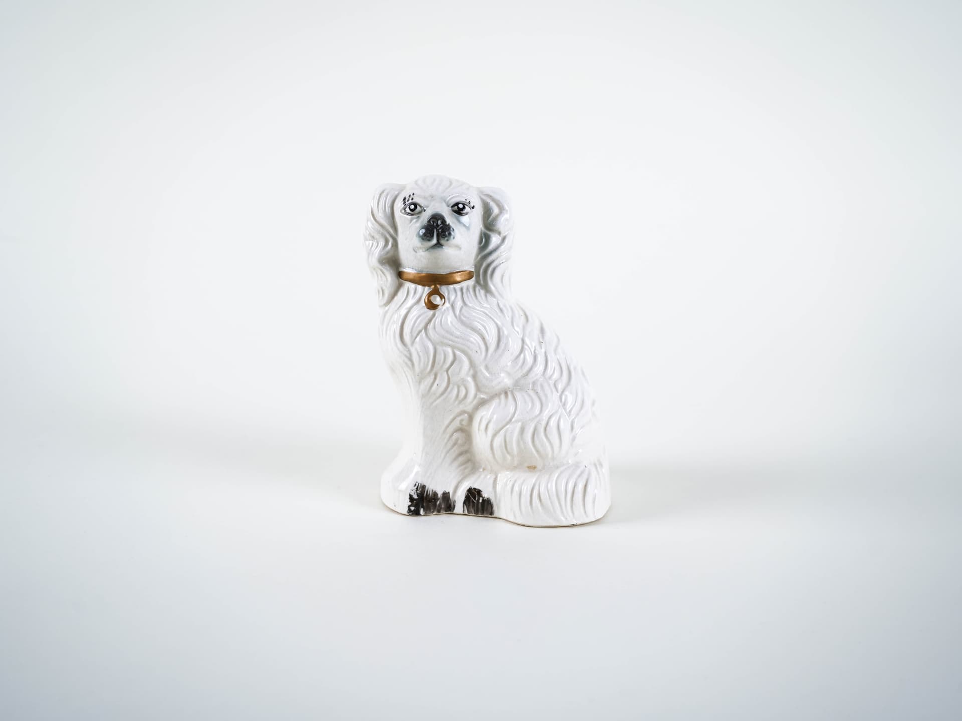 Dog figurine, white porcelain, Beswick England, United Kingdom, 1960s. - 321245
