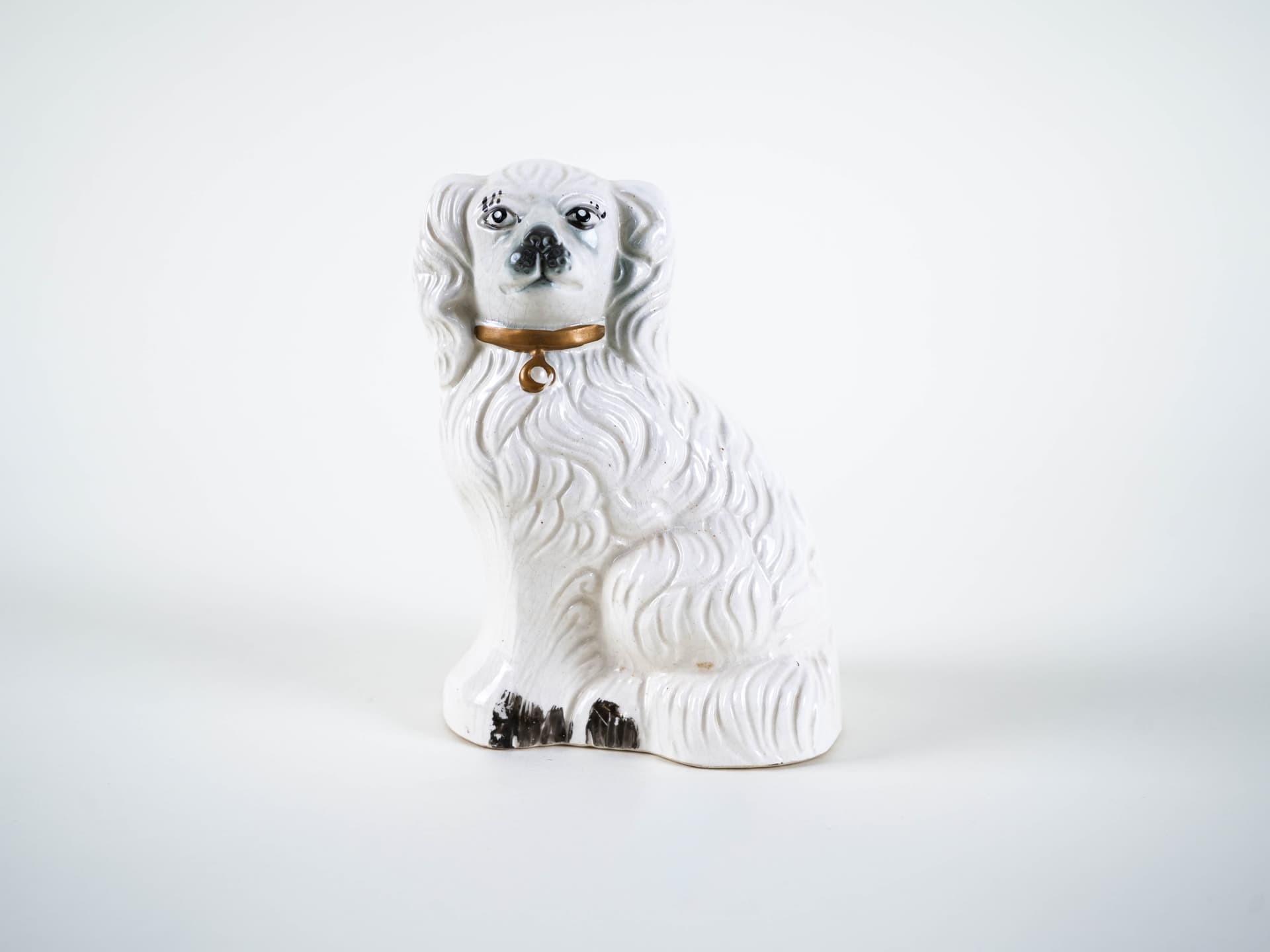 Dog figurine, white porcelain, Beswick England, United Kingdom, 1960s. - 321247