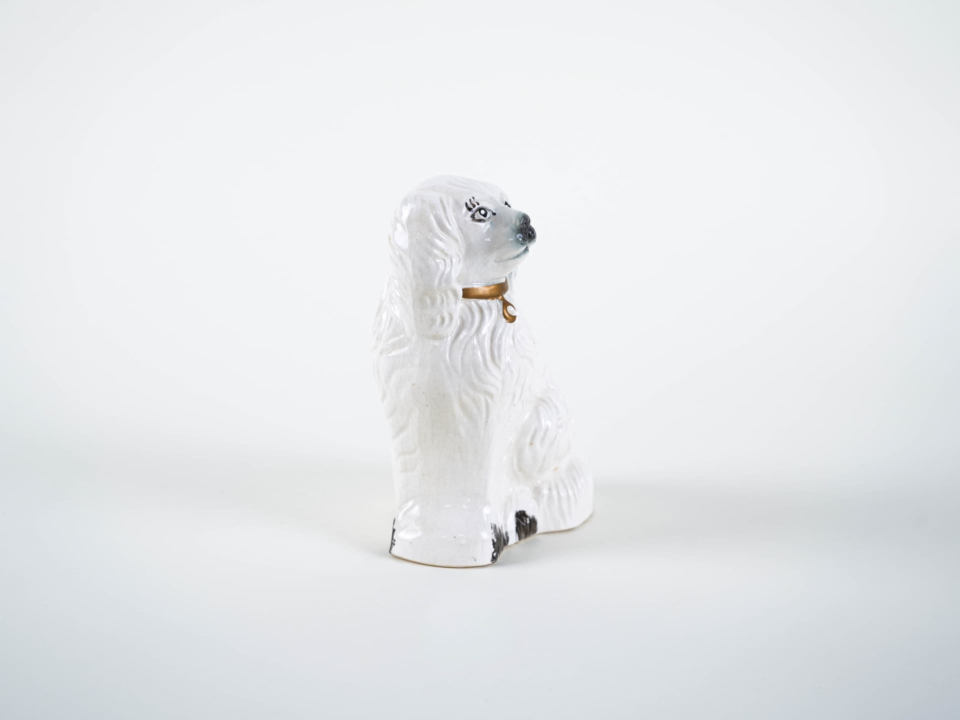 Dog figurine, white porcelain, Beswick England, United Kingdom, 1960s. - 321243
