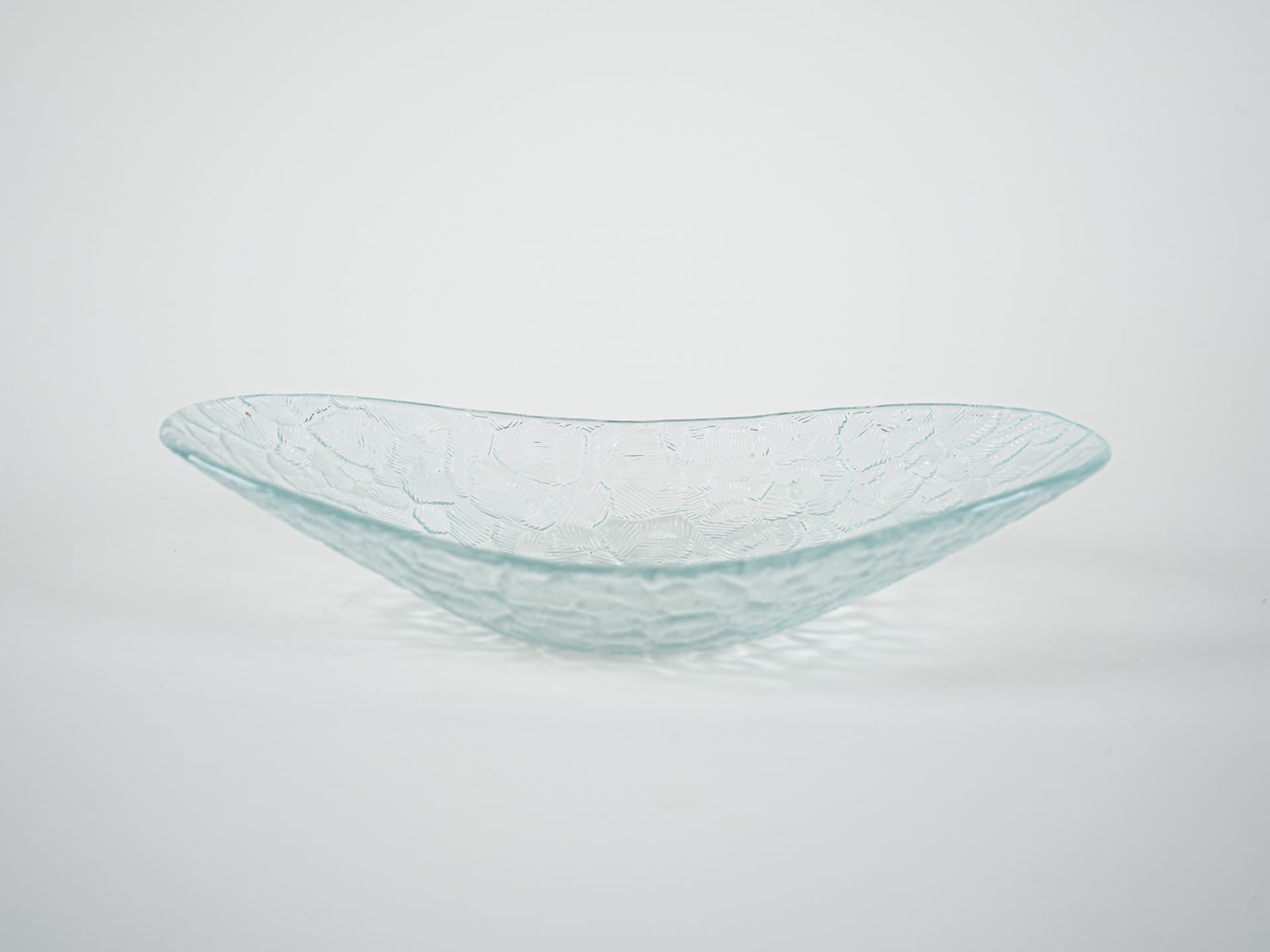 Patera, szkło błękitne transparentne, Dania, lata 70. - 321281