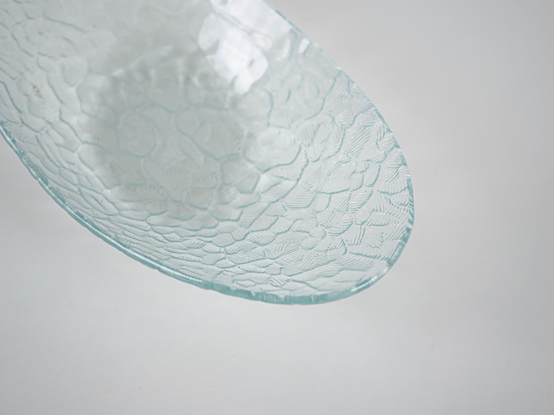 Patera, szkło błękitne transparentne, Dania, lata 70. - 321283