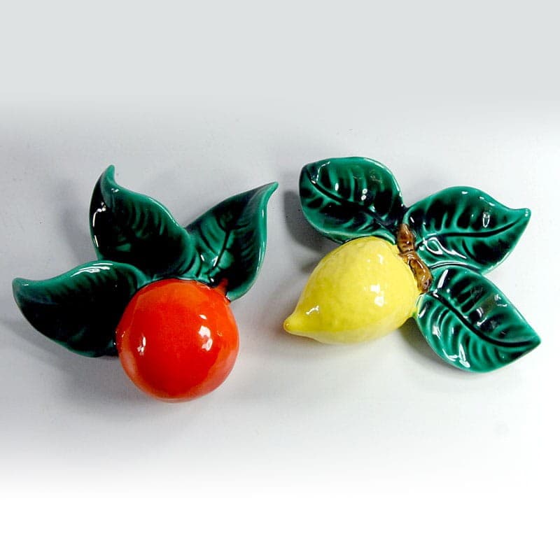 Pair of Decorative Fruits, ceramics, by A. Ferlay, France, 1960s. - 321668