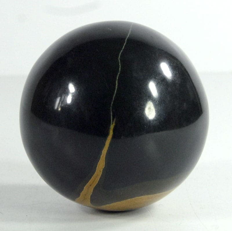 Decorative Sphere, Black Marble, Italy, 1970s - 321656