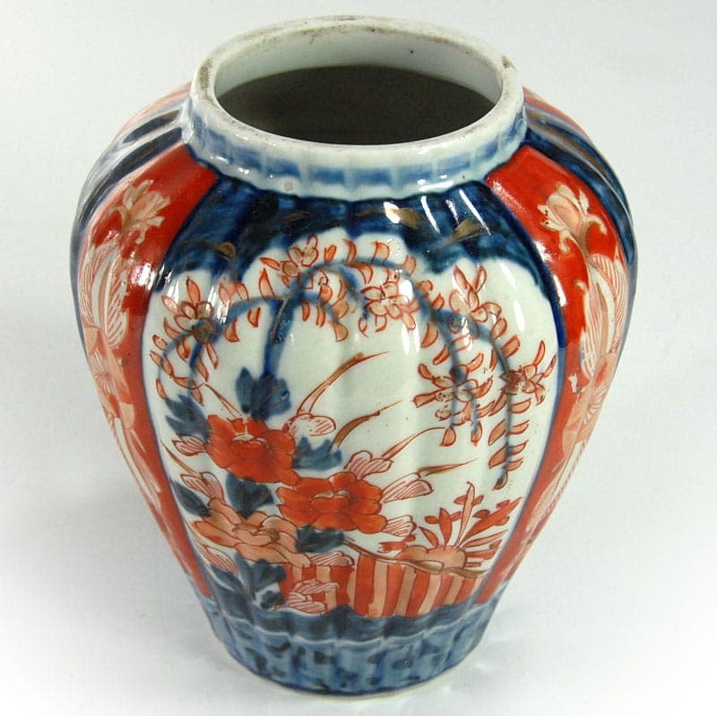 Wazon Imari, biały czerwony niebieski, fajans, Japonia, przełom XIX/XX w. - 321568