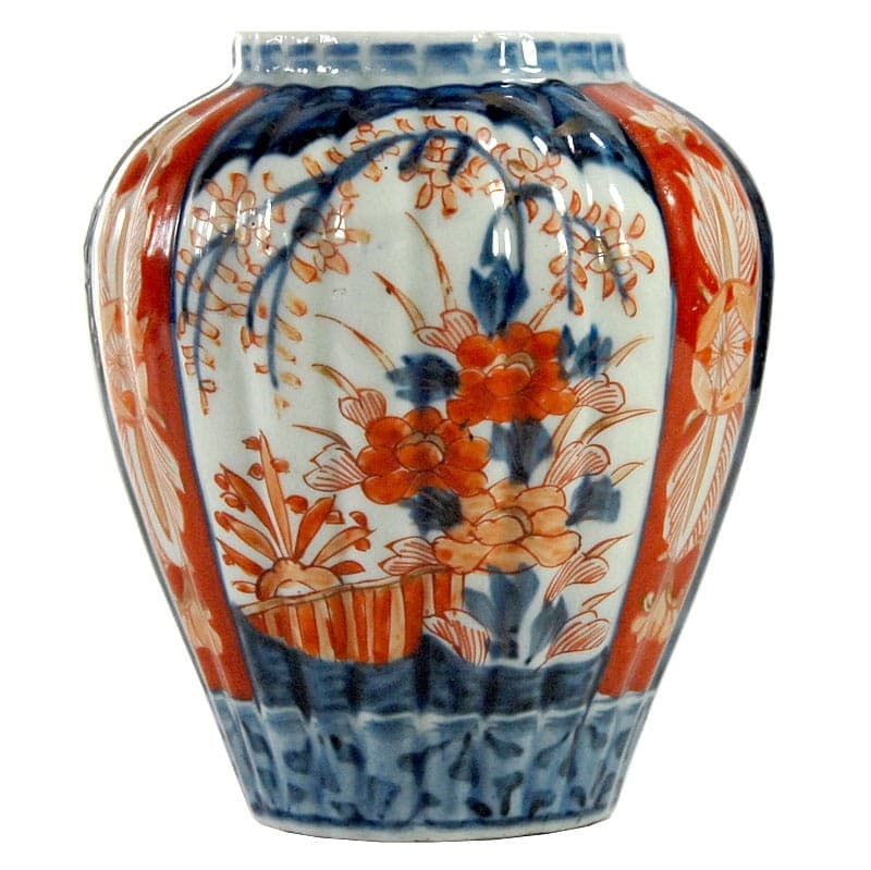 Wazon Imari, biały czerwony niebieski, fajans, Japonia, przełom XIX/XX w. - 321569