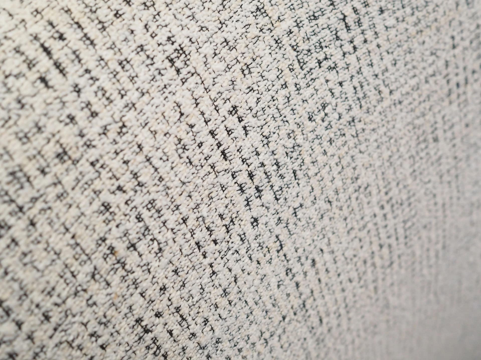 Swivel armchair, white fabric, black metal, Italy, 1970s - 24305