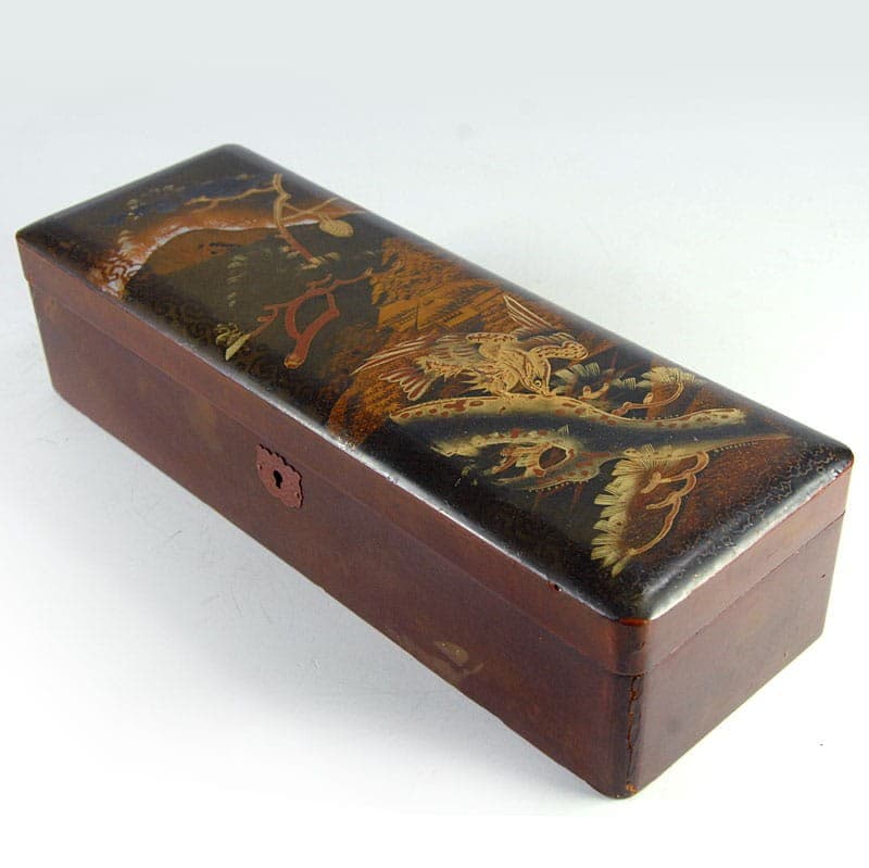 Box, brown lacquer, wood, Japan, early 20th c. - 321499