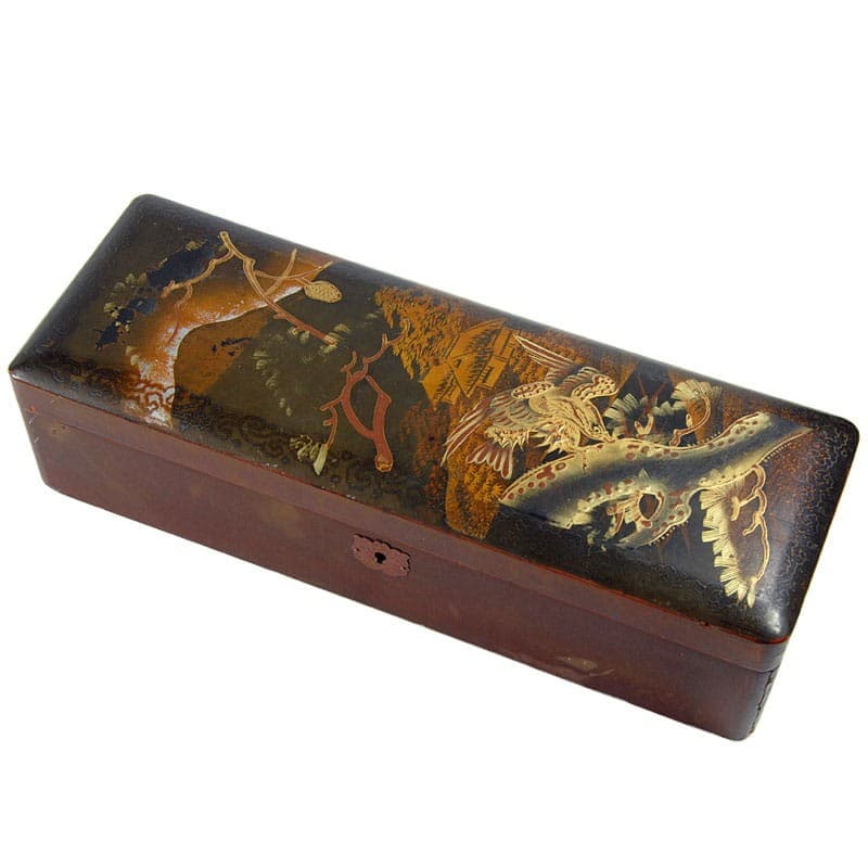 Box, brown lacquer, wood, Japan, early 20th c. - 321501