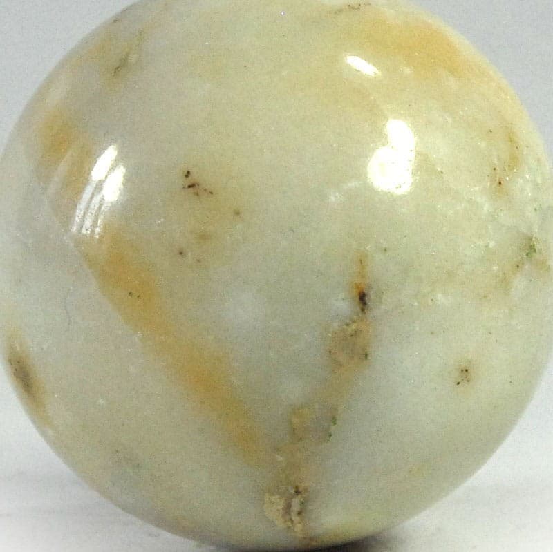 Decorative Sphere, beige marble, Italy, 1970s - 321495