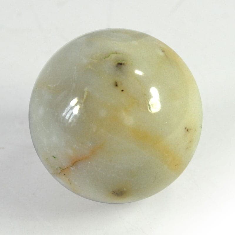 Decorative Sphere, beige marble, Italy, 1970s - 321496