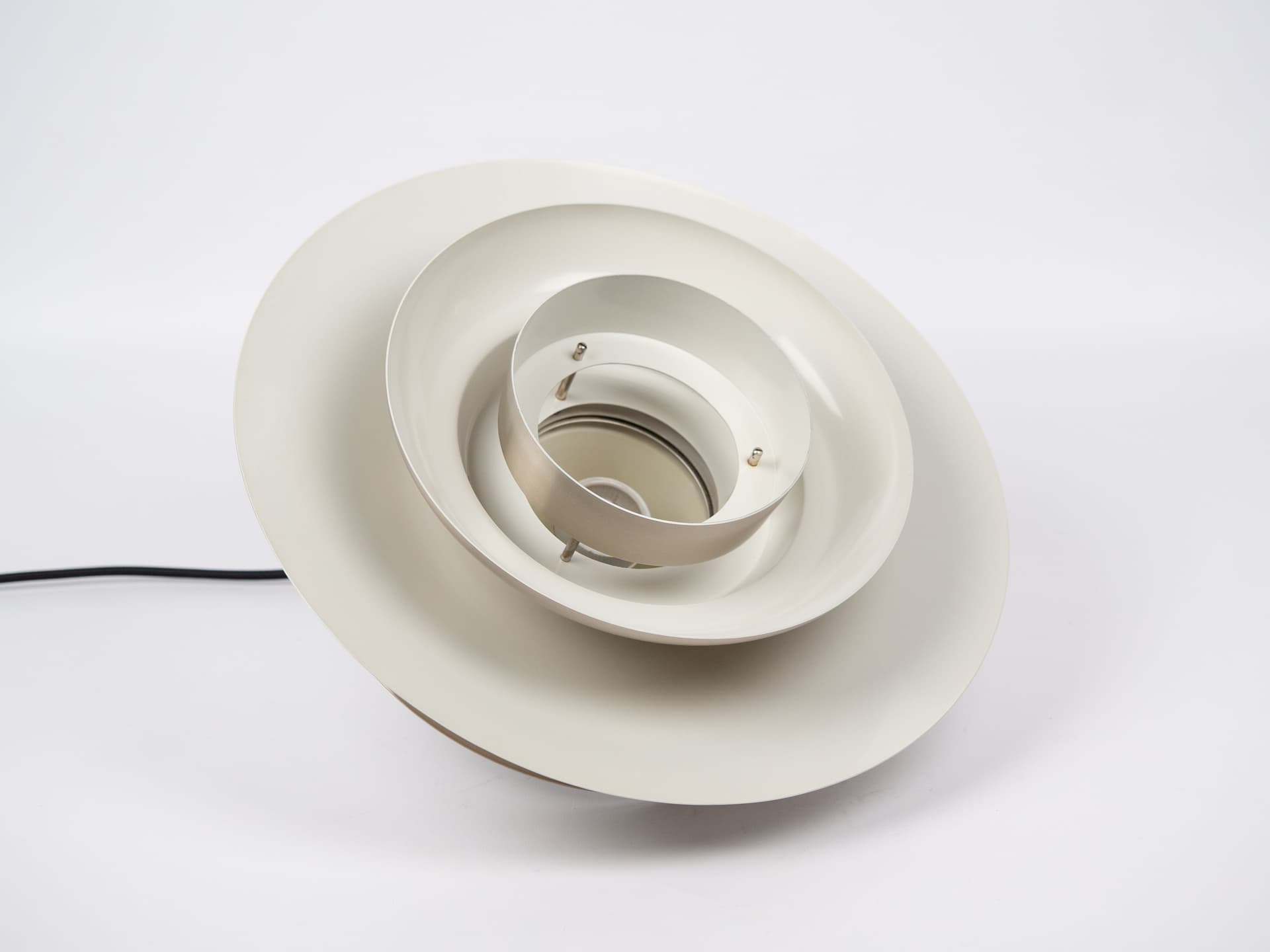 Pendant lamp, gold aluminum, by K. Wiborg, Jeka, Denmark, 1980s. - 321374