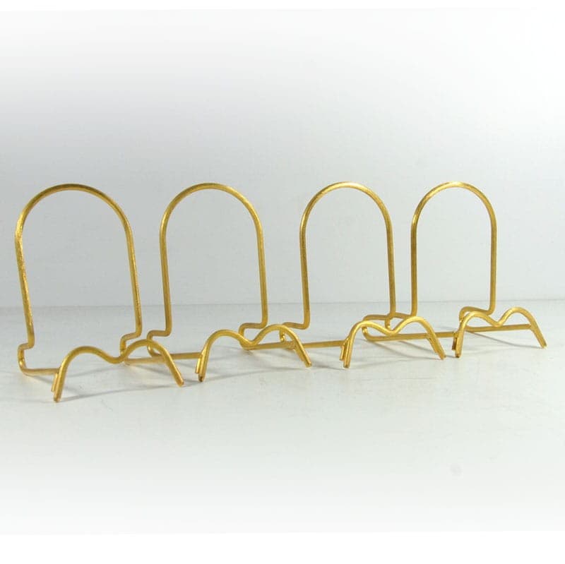 Set of Display Stands Hollywood Regency, gold metal, Italy, 1970s. - 321483