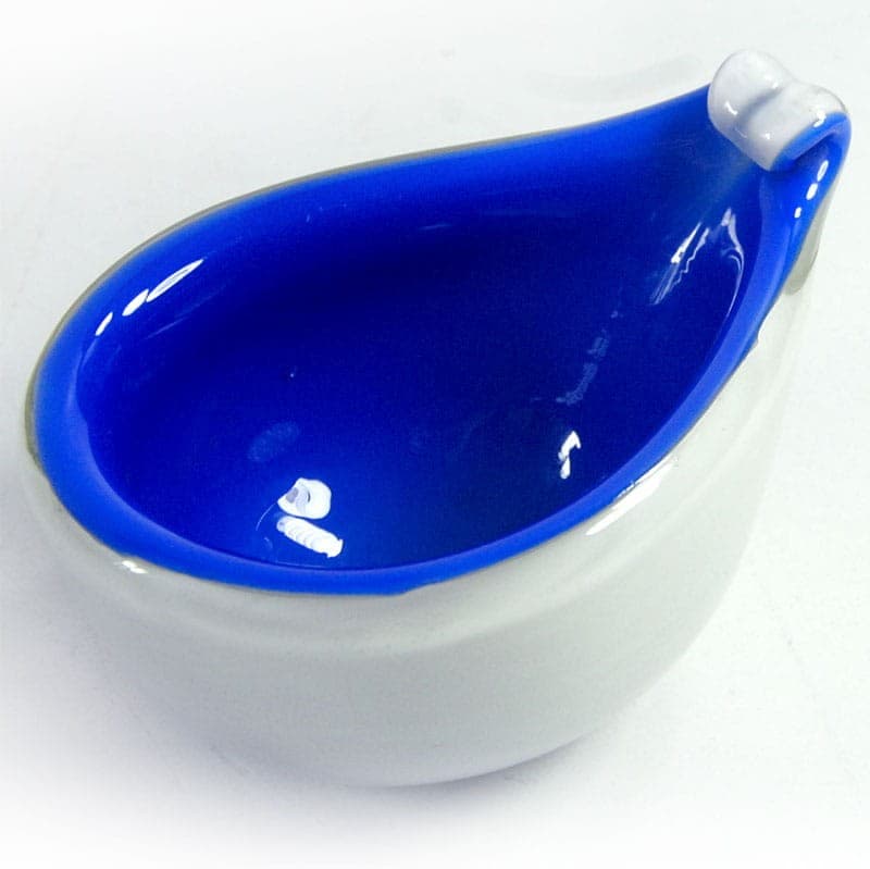 Miseczka Murano, szkło kobaltowy biały transparentny, Włochy, lata 70. - 321480