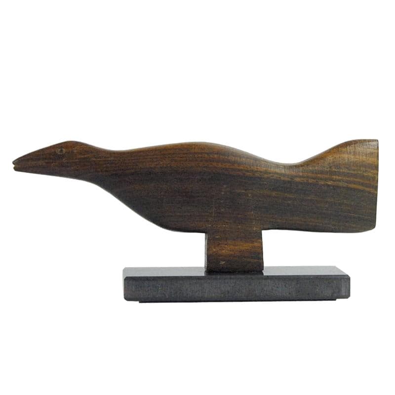 Minimalist Figurine, exotic wood brown, Denmark, 1970s.
