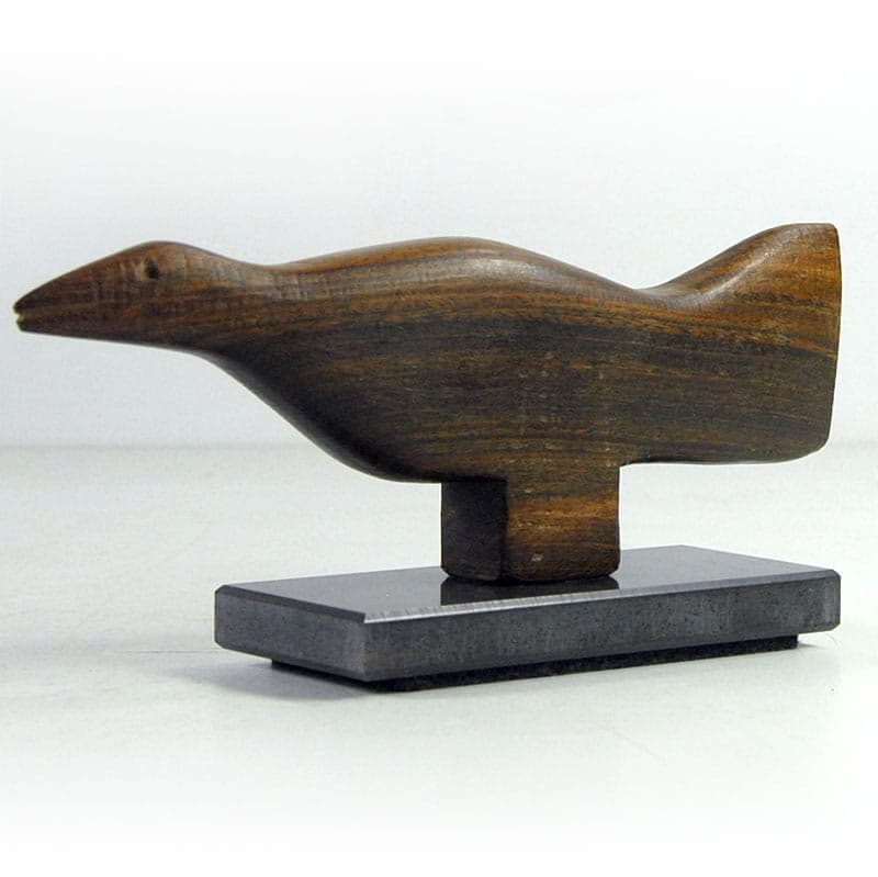 Minimalist Figurine, exotic wood brown, Denmark, 1970s. - 321467