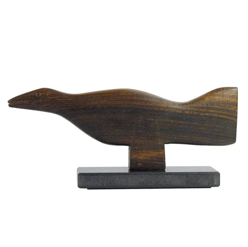 Minimalist Figurine, exotic wood brown, Denmark, 1970s. - 321469