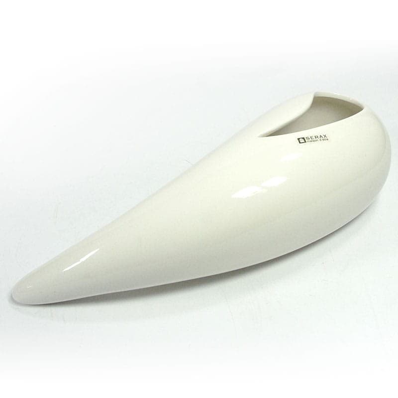 Vase, creamy white ceramic, Serax, France, 1990s. - 321444