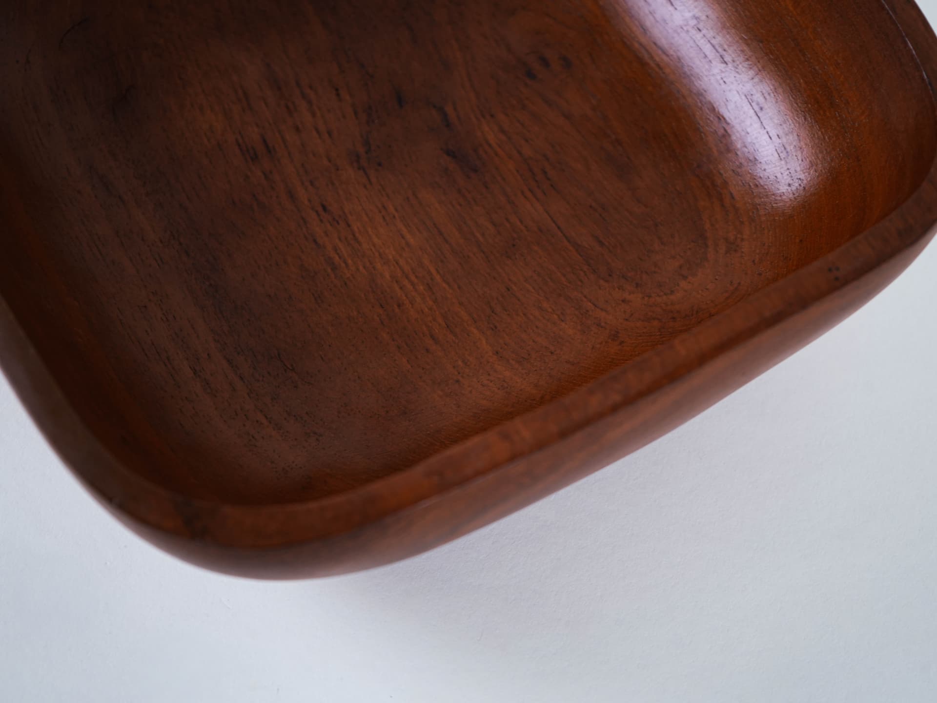 Bowl, teak brown, Denmark, 1960s. - 321991
