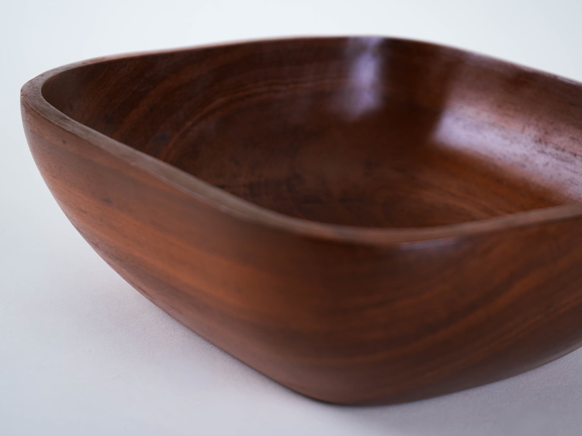 Bowl, teak brown, Denmark, 1960s. - 321989