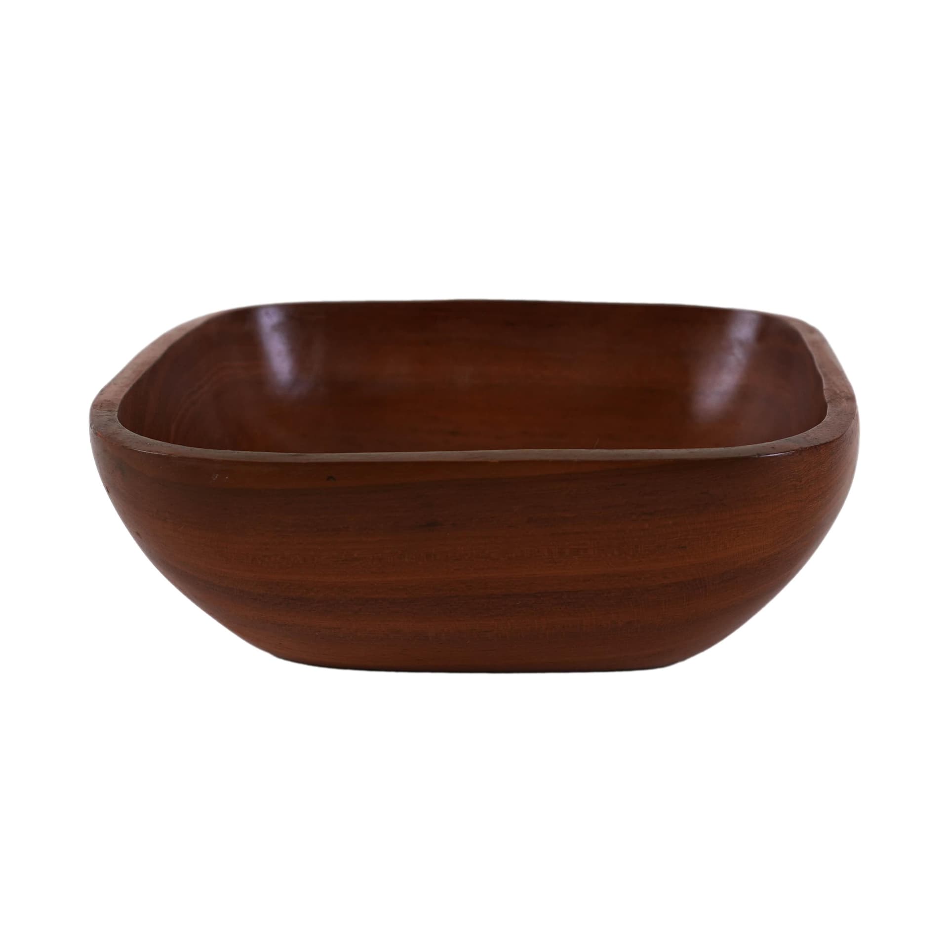 Bowl, teak brown, Denmark, 1960s.