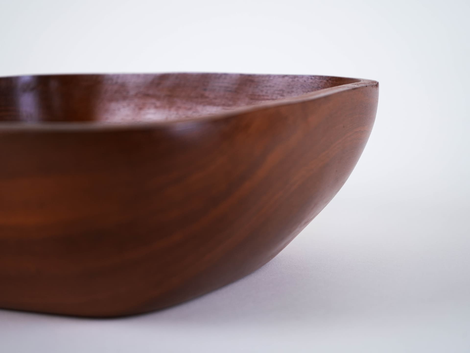 Bowl, teak brown, Denmark, 1960s. - 321987