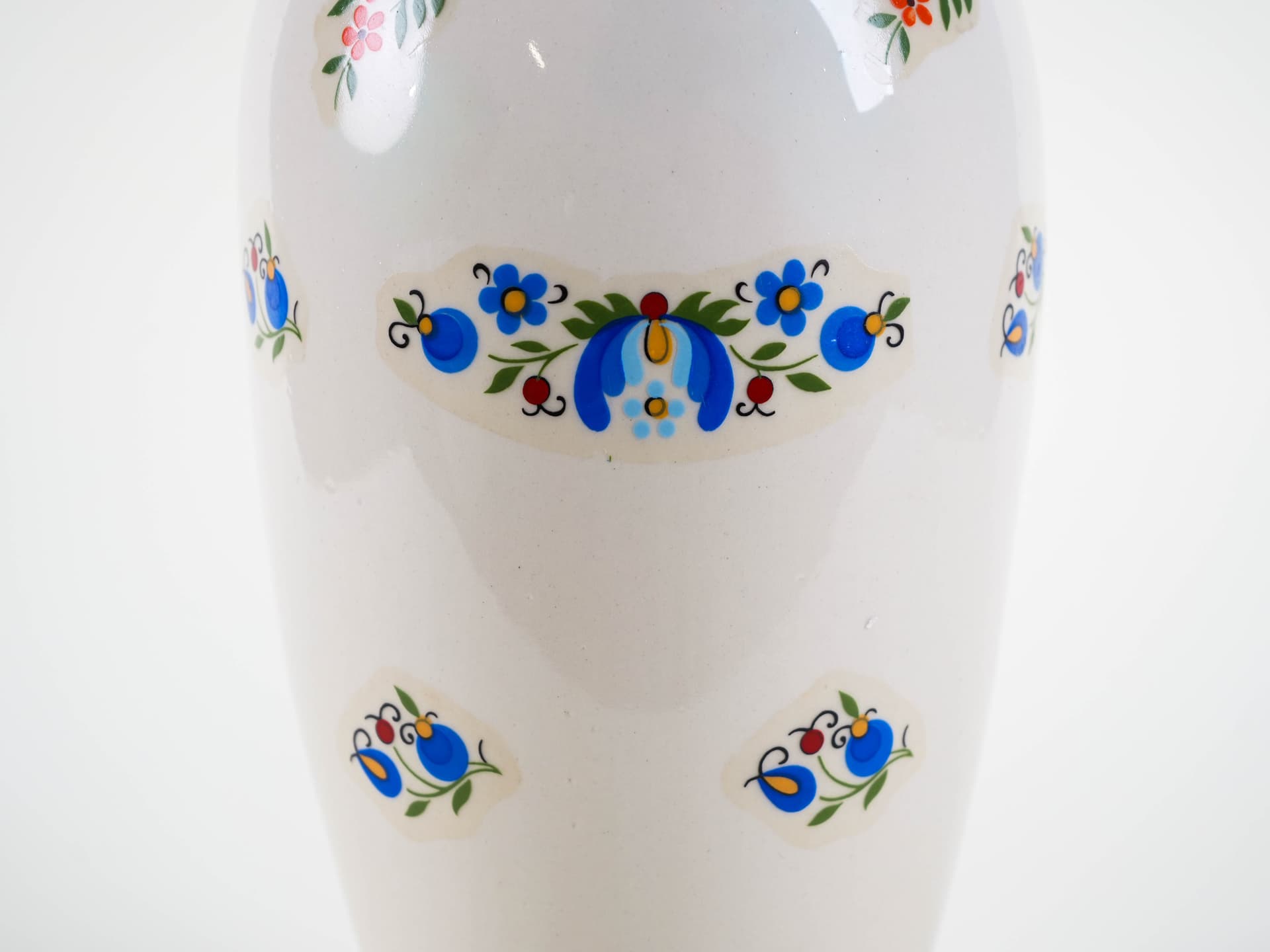 Wazon kaszubski, porcelana biała, Polska, lata 80. - 321999