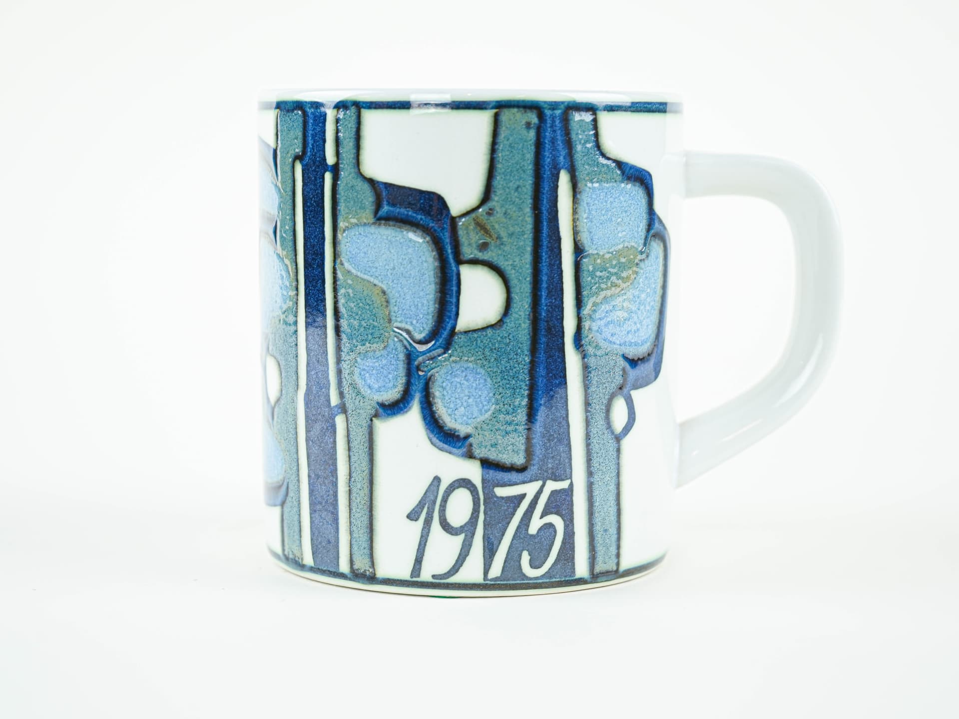 Kubek, Royal Copenhagen 1975, biały, ceramika, proj. B. Buch, Dania, lata 70. - 322224