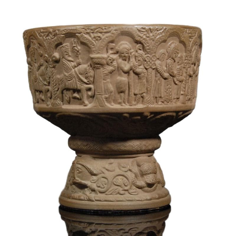 Decorative goblet, brown blue, stoneware glaze, Michael Andersen & Son, Denmark, 1960s. - 324059