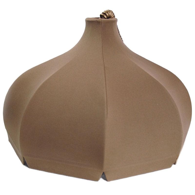 Ceiling lamp Space Age, beige fabric, black metal, Germany, 1980s. - 324035