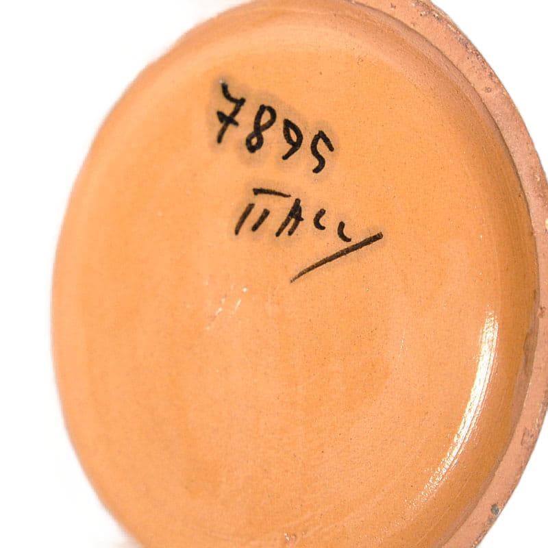 Sgraffito vase, brown ceramic, Italy, 1960s. - 324023