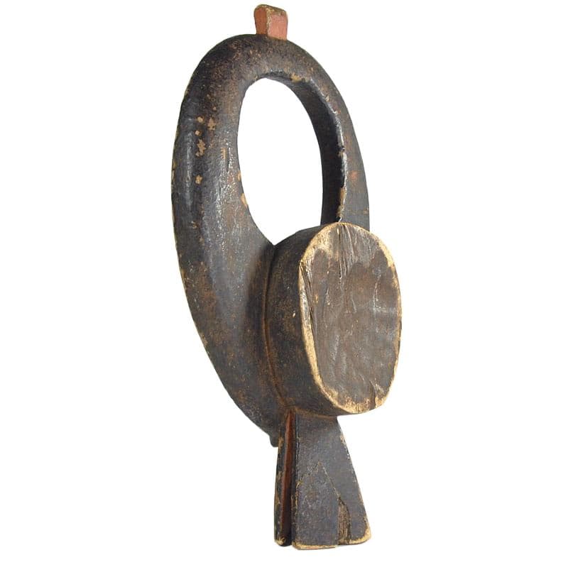 Rzeźba plemienna Mama Kantana, brązowo-czarna, drewno, Nigeria, XX w. - 324011