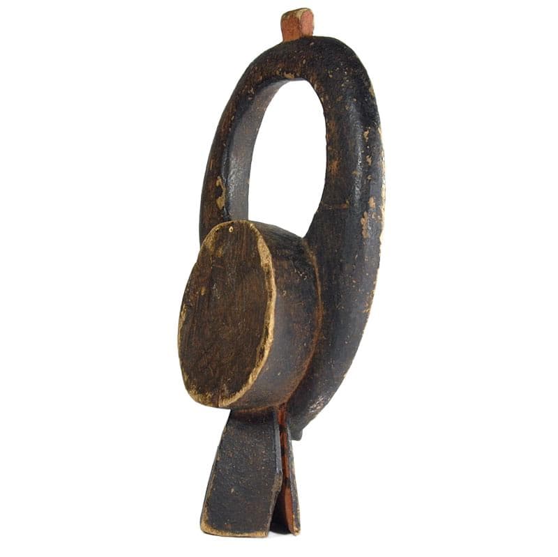 Rzeźba plemienna Mama Kantana, brązowo-czarna, drewno, Nigeria, XX w. - 324009