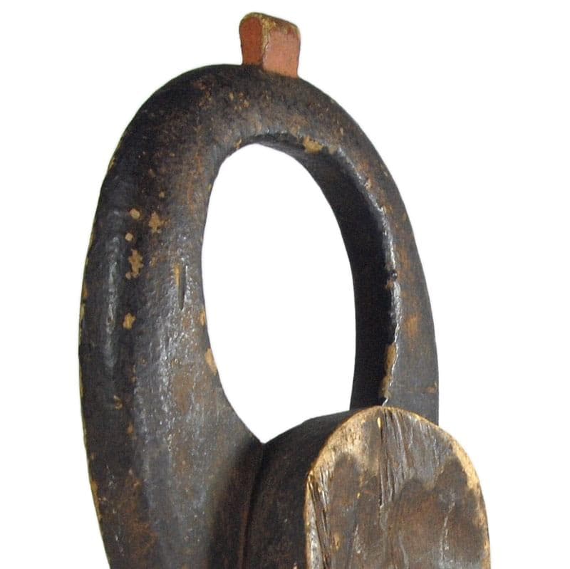 Rzeźba plemienna Mama Kantana, brązowo-czarna, drewno, Nigeria, XX w. - 324012