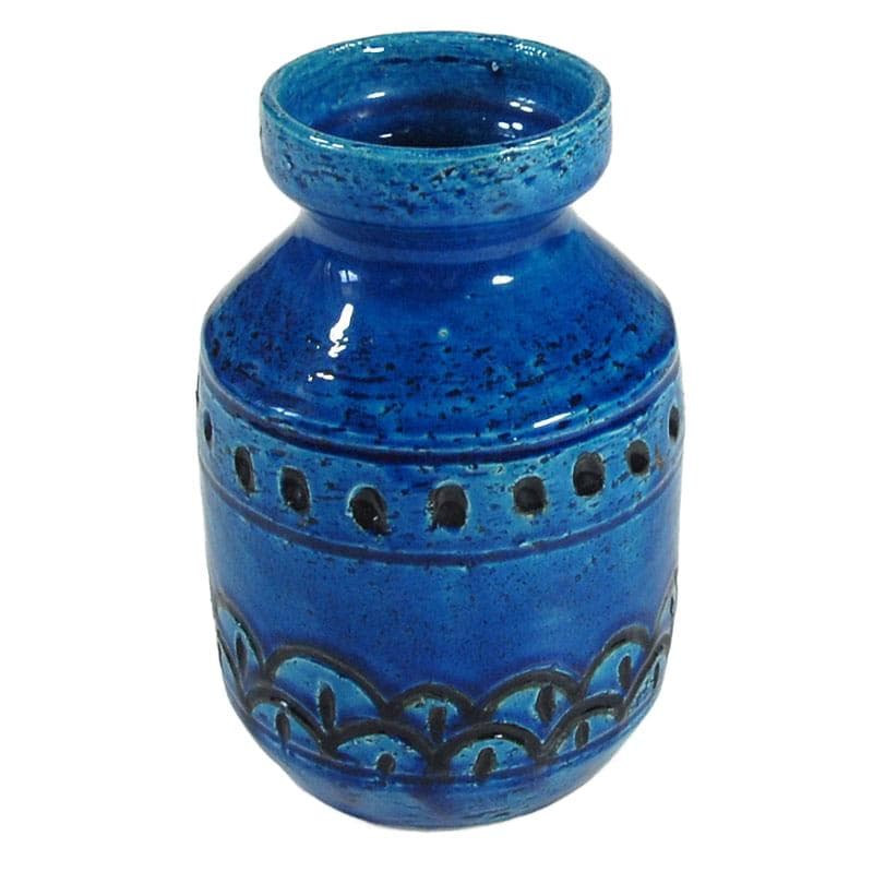 Vase Studio 4, blue black, ceramics, Italy, 1960s. - 324001