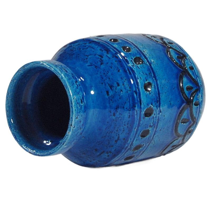 Vase Studio 4, blue black, ceramics, Italy, 1960s. - 324002