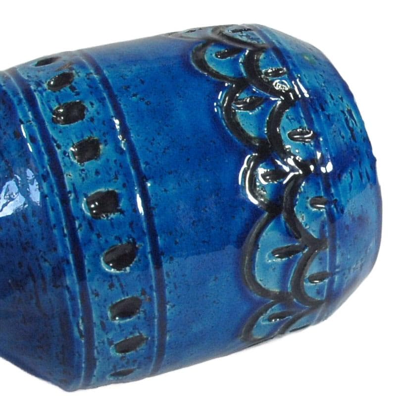 Vase Studio 4, blue black, ceramics, Italy, 1960s. - 324003
