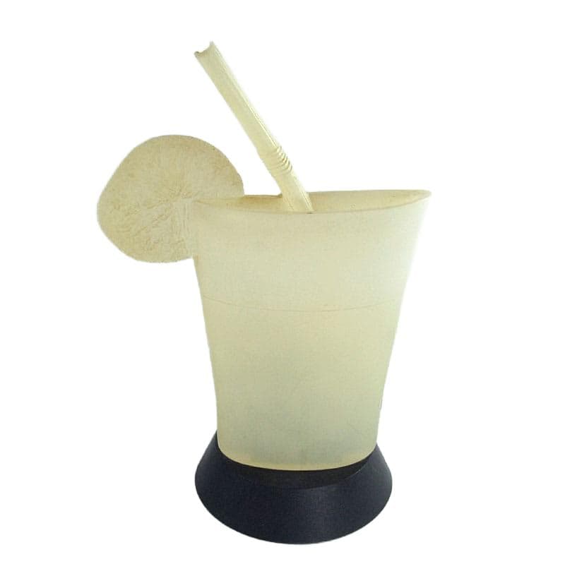 Lampka stołowa pop-art, żółty, plastik, Hiszpania, lata 80. - 323994