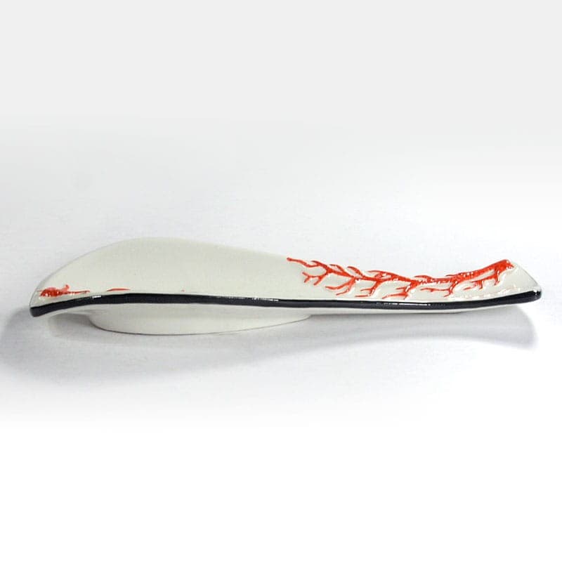 Paterka ceramiczna, biała, ceramika, Włochy, lata 80. - 322860