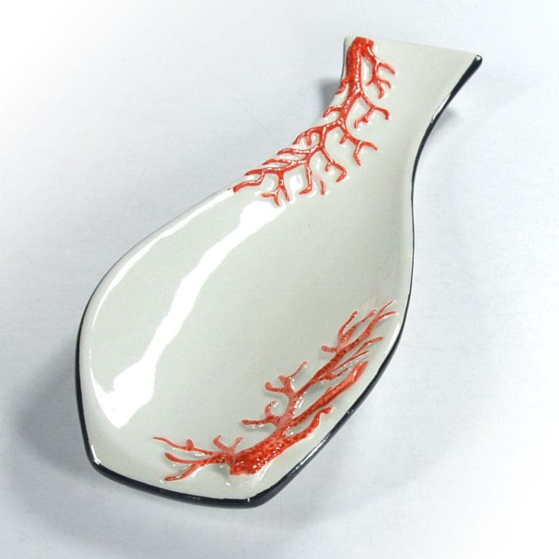 Paterka ceramiczna, biała, ceramika, Włochy, lata 80. - 322859