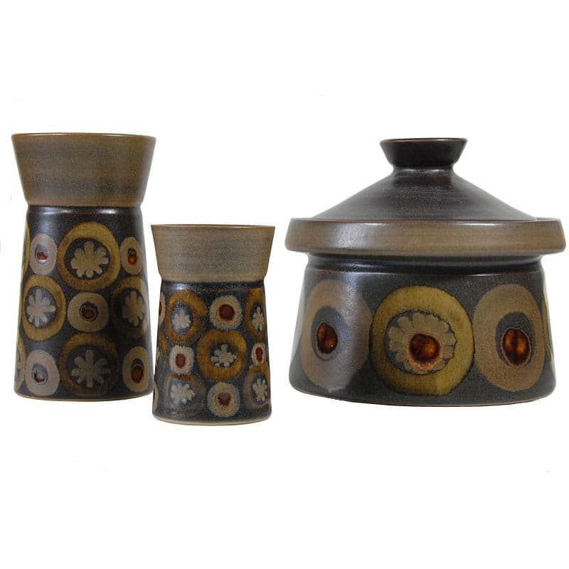 Zestaw naczyń Arabesque, kamionka brązowy, Denby, Wielka Brytania, lata 70. - 323920