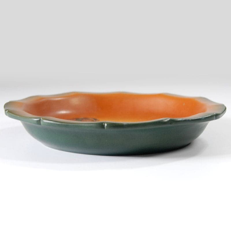 Centerpiece Ipsen, ceramic orange green brown, Denmark, 1920s. - 323828