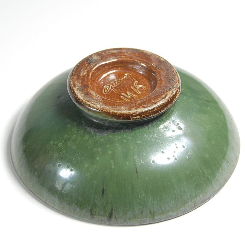 Paterka ceramiczna, zielony żółty, Roger Guerin, Belgia, lata 30. - 323758