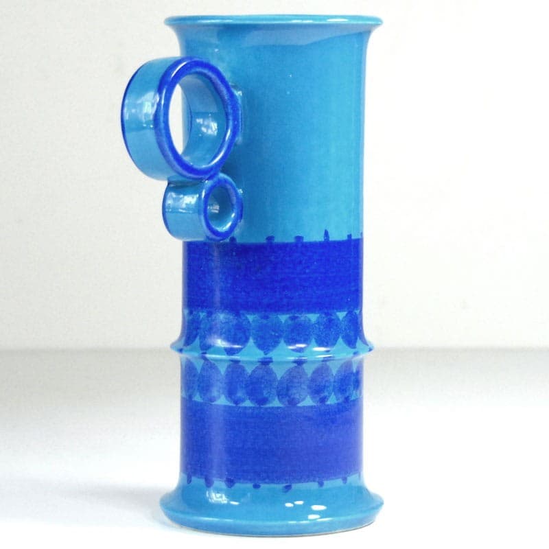 Ceramic vase, blue, by R. Neue, Hutschenreuther, Germany, 1960s. - 323714