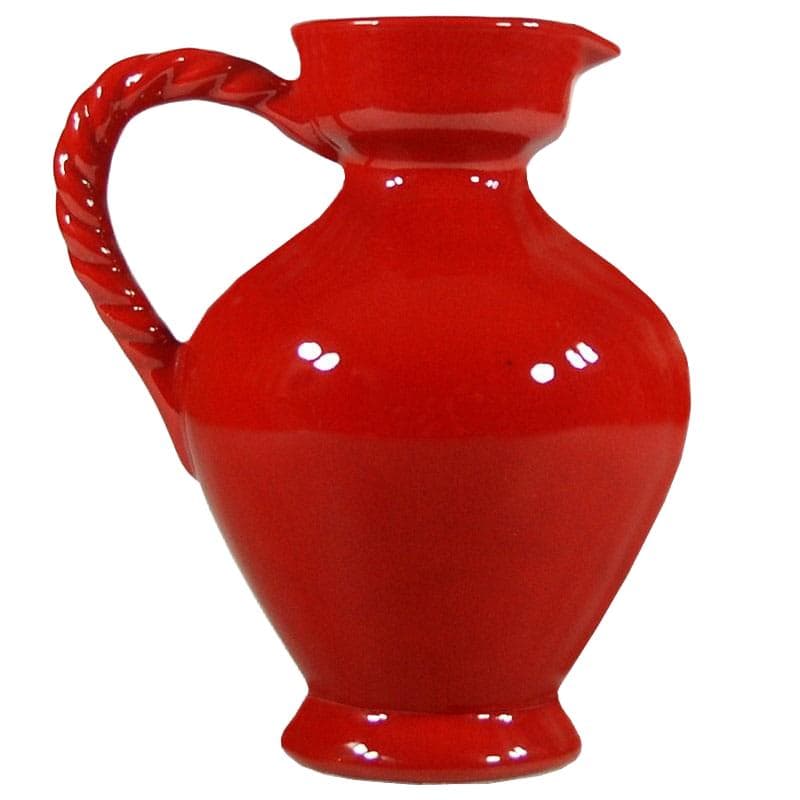 Dzban ceramiczny, czerwony, ceramika, Włochy, lata 70.